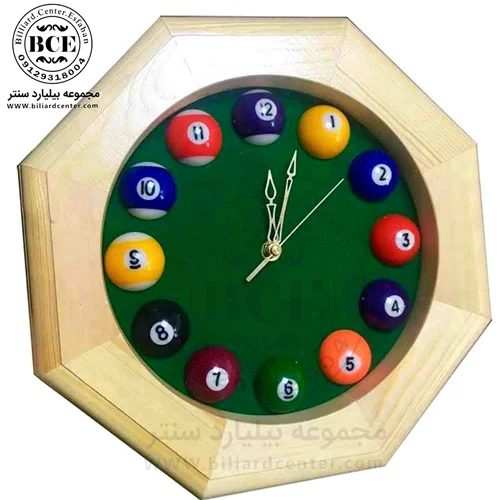 ساعت طرح بیلیارد دایره ای