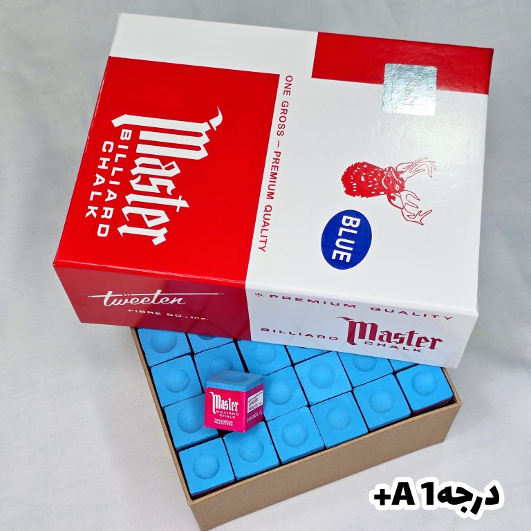 گچ بیلیارد مستر باشگاهی (رنگ آبی) درجه۱ گریدA+