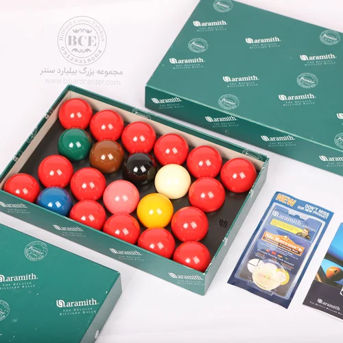 توپ اسنوکر آرامیت جعبه سبز | Aramith Snooker Green Box – ست اورجینال باشگاهی بلژیکی