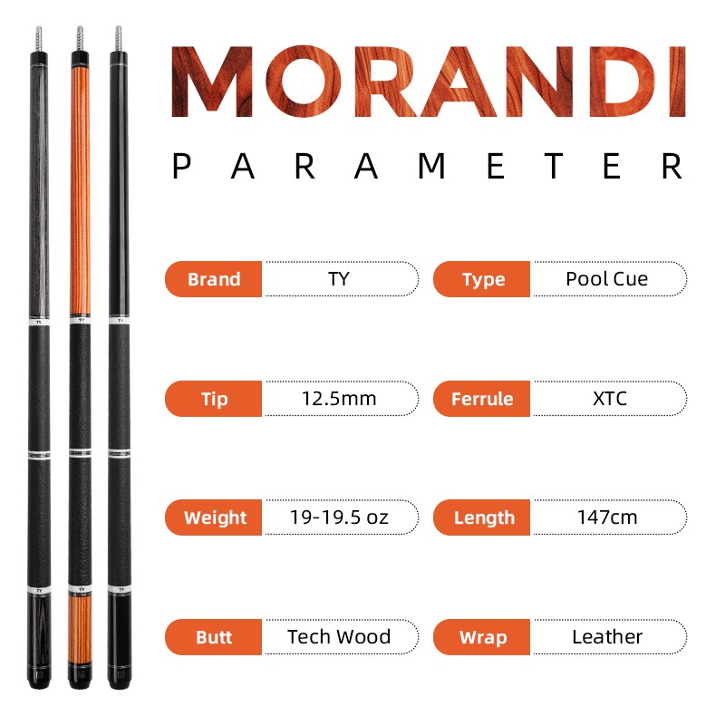 چوب بیلیارد اورجینال برند TY (مدل MORANDI)